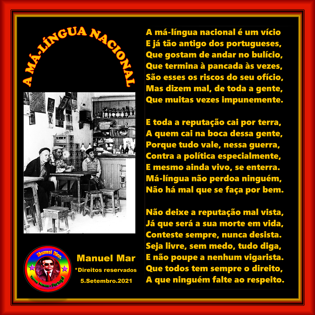 A MÁ-LÍNGUA NACIONAL A MÁ-LÍNGUA NACIONAL