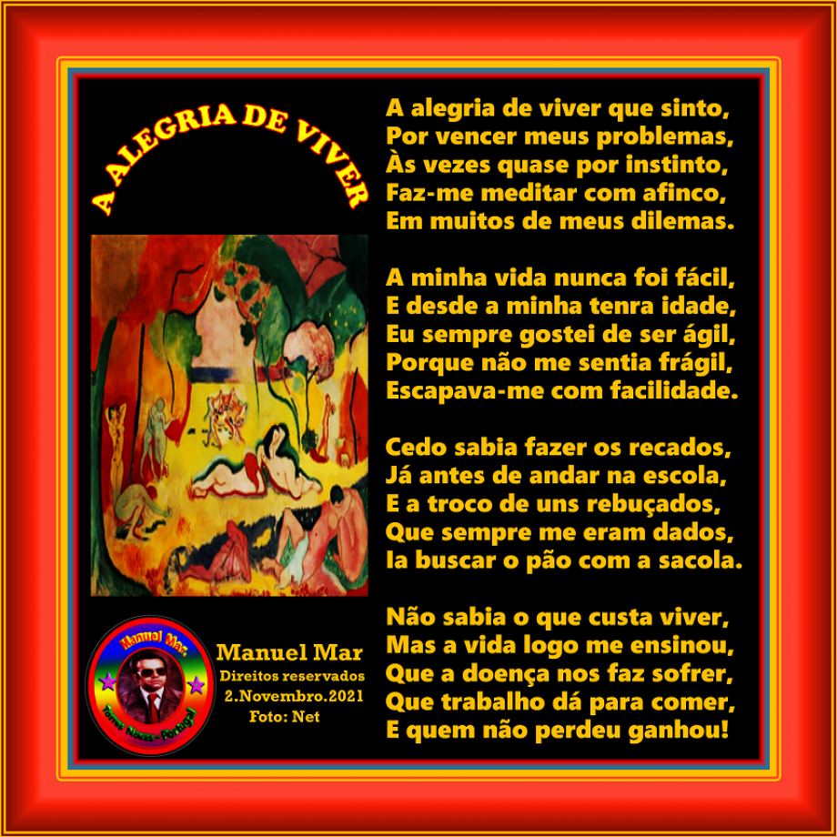 A ALEGRIA DE VIVER A ALEGRIA DE VIVER