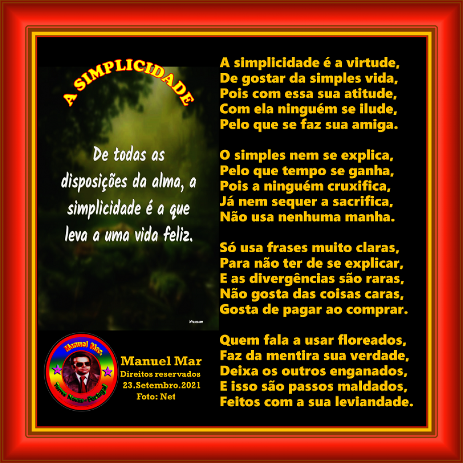 A SIMPLICIDADE A SIMPLICIDADE