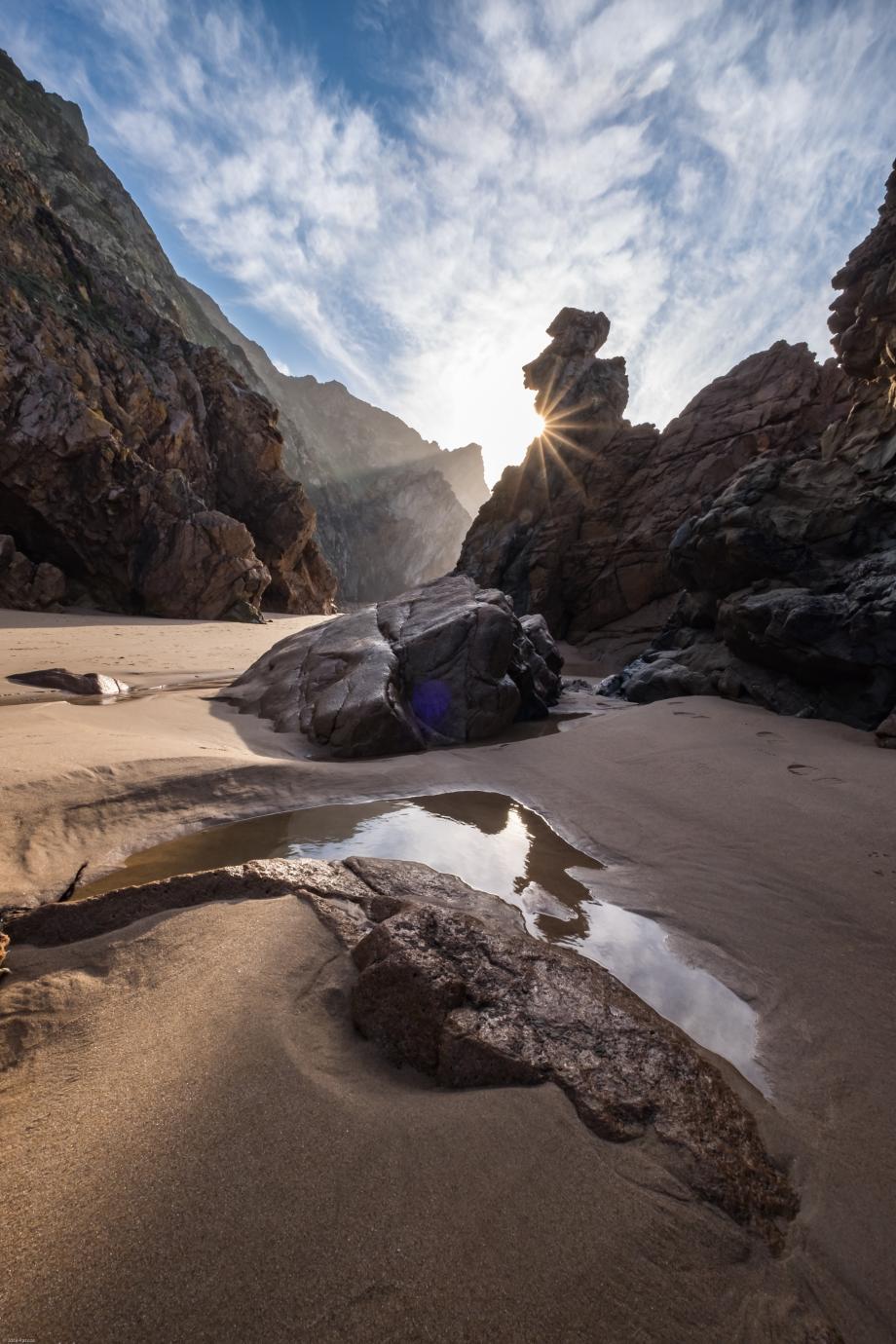 Rocky path Praia Ursa