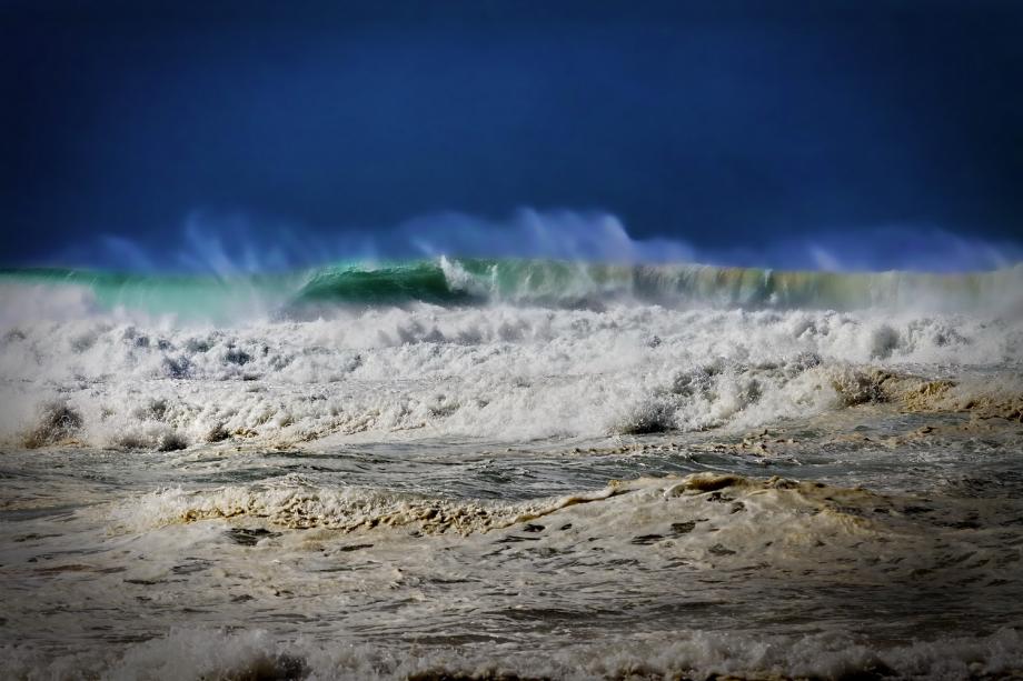 Ondulação Mar agitado em Sagres.
