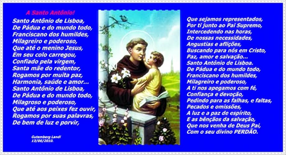 Santo Antônio de Lisboa, de Pádua e Do Mundo Inteiro!!!