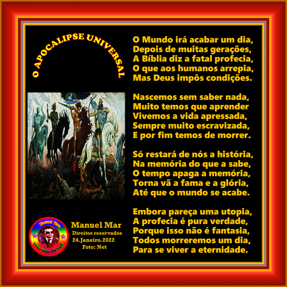 O APOCALIPSE UNIVERSAL O APOCALIPSE UNIVERSAL