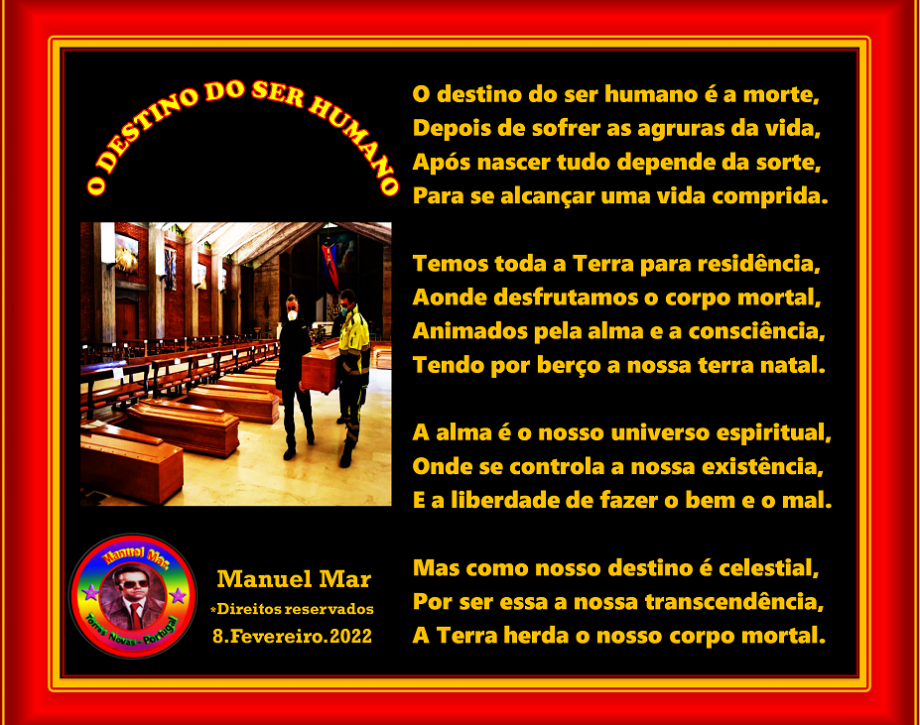 O DESTINO DO SER HUMANO O DESTINO DO SER HUMANO