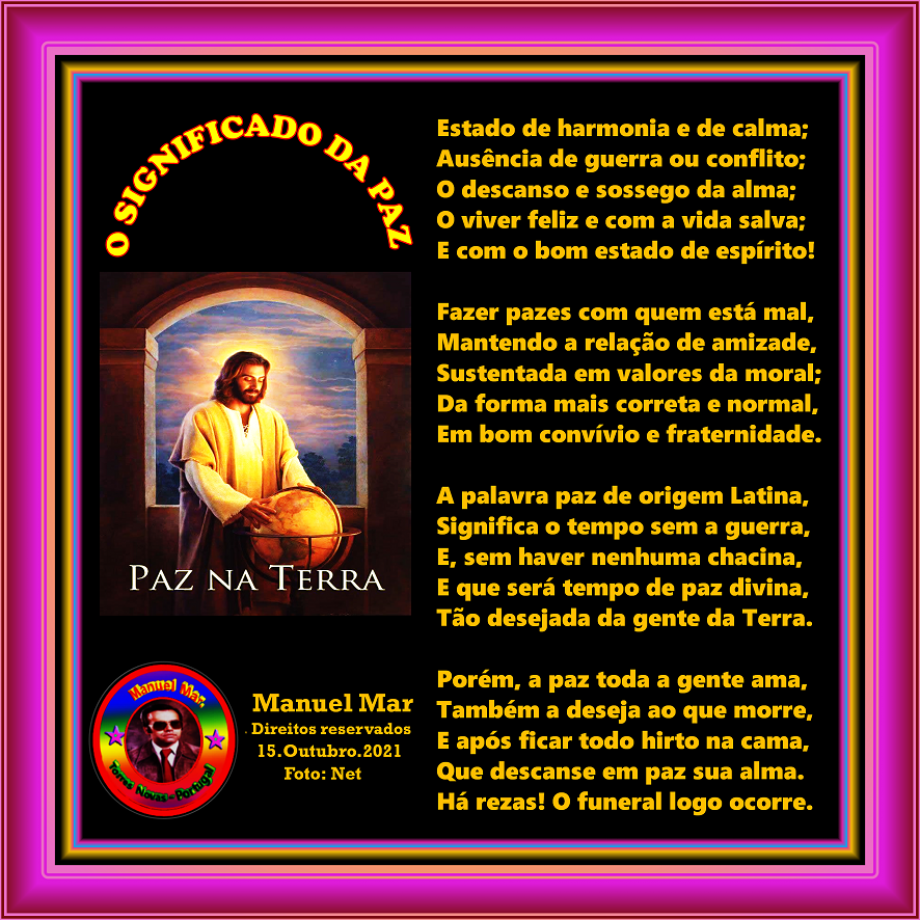 O SIGNIFICADO DA PAZ O SIGNIFICADO DA PAZ