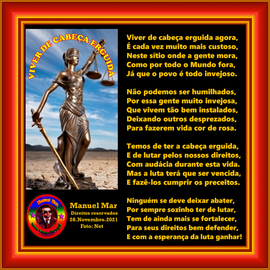 VIVER DE CABEÇA ERGUIDA VIVER DE CABEÇA ERGUIDA