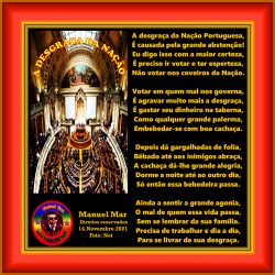 A DESGRAÇA DA NAÇÃO