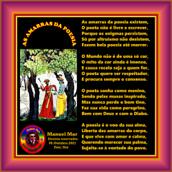 AS AMARRAS DA POESIA