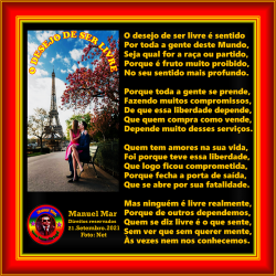 O DESEJO DE SER LIVRE