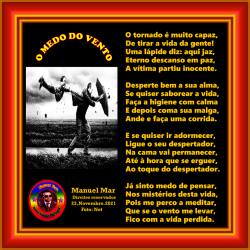 O MEDO DO VENTO